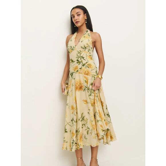 Reformation Briony Dress Honeyglow - Picture 6 of 13